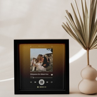 Kişiye Özel Spotify Çalar Arayüzü Tablosu | Arkadaşa Hediye | Modern Tasarım