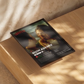 Kişiye Özel Netflix Film Afişi Tablosu | Sevgiliye Hediye | Aşkın Filmi