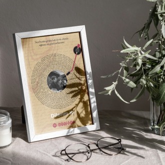 Kişiye Özel Spotify Kodlu Plak Tasarımı Tablosu | Aşkın Melodisi