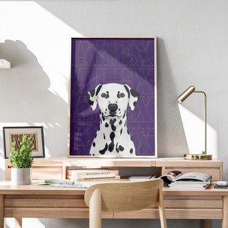 Kişiye Özel Evcil Hayvan Minimal İllüstrasyon Tasarımı – Pet Portrait Poster
