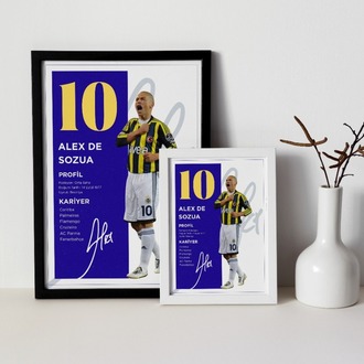 Alex de Souza Fenerbahçe Efsanesi Posteri | Kaptan Alex Futbol Kariyer Tablosu
