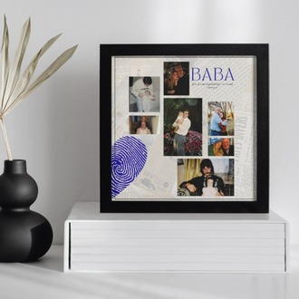 Babaya Özel Çoklu Fotoğraf Kolajı | Kişisel Hatıralarla Babalar Günü Tablosu