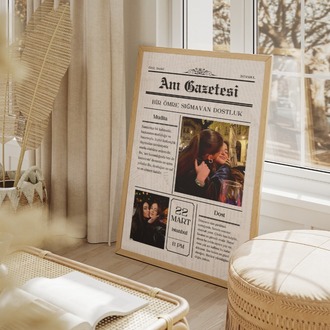 Kişiye Özel "Anı Gazetesi" Tasarımı | Arkadaşa Hediye | Yaratıcı Hediye