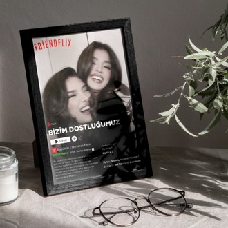 Kişiye Özel "Friendflix" Netflix Posteri | Arkadaşa Hediye | Dostluk Filmi