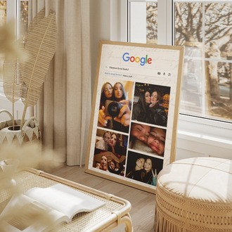 Kişiye Özel Google Arama Motoru Temalı Arkadaş Tablosu | Dünyanın En İyi İkilisi