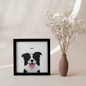 Kişiye Özel Evcil Hayvan Portre Posteri | Minimal Kedi & Köpek Fotoğraf Tasarımı