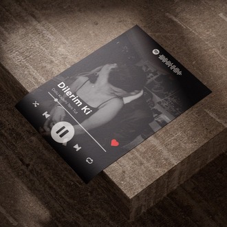 Kişiye Özel Spotify Çalar Arayüzü Tablosu | İnteraktif Hediye | Sevgiliye