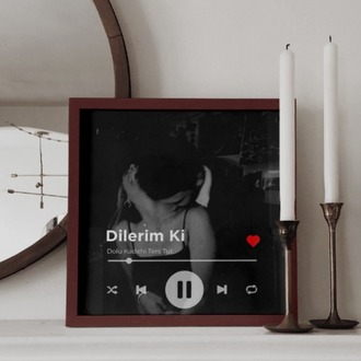 Kişiye Özel Spotify Çalar Arayüzü Tablosu | İnteraktif Hediye | Sevgiliye