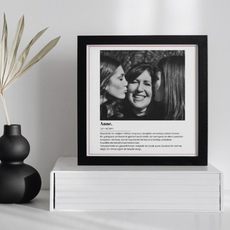 Anne Kelimesinin Anlamı | Anneye Fotoğraflı Minimalist Anlamlı Hediye