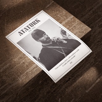 Gazi Mustafa Kemal Kalpaklı Askeri Poster | "Hattı Müdafaa Yoktur" Sözlü Tarih Tablosu
