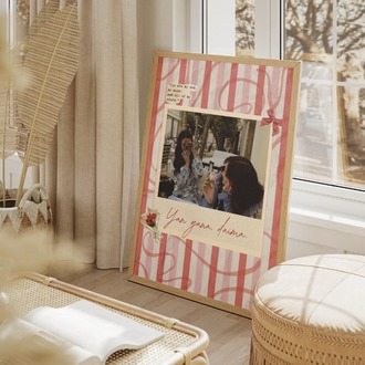 Kişiye Özel Vintage Polaroid Tablo | Arkadaşa Hediye | "You Go Girl"