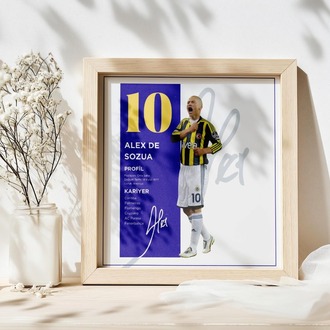 Alex de Souza Fenerbahçe Efsanesi Posteri | Kaptan Alex Futbol Kariyer Tablosu