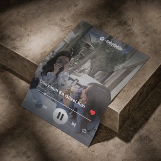 Kişiye Özel Spotify Çalar Tablosu | Arkadaşa Hediye | İnteraktif Tasarım