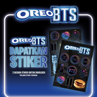 Bts oreo 5 adet orjinal sticker dahil 
