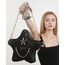 SİYAH PİTON SUNİ DERİ YILDIZ ÇANTA ALL STAR SET