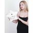 BEYAZ FLOTTER SUNİ DERİ YILDIZ ÇANTA  ALL STAR SET