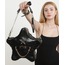 SİYAH KROKO SUNİ DERİ YILDIZ ÇANTA ALL STAR SET