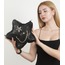 SİYAH PİTON SUNİ DERİ YILDIZ ÇANTA ALL STAR SET