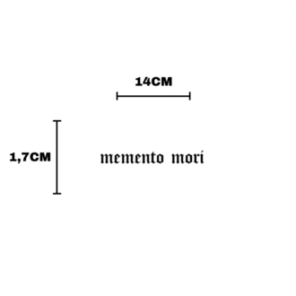 MEMENTO MORI "öleceğini hatırla" Vizör Sticker