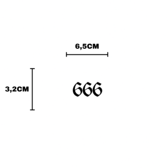 666 Sayı Sticker