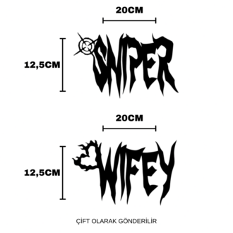 WIFEY + SNIPER Sticker