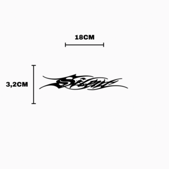 SILENT Calligraphy Sticker