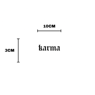 KARMA "karma" Vizör Sticker