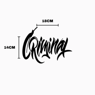CRIMINAL Sticker