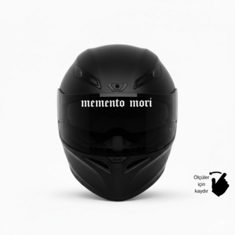 MEMENTO MORI "öleceğini hatırla" Vizör Sticker