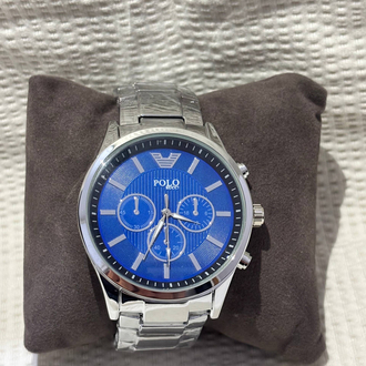 Polo Rucci Blue Horizon: Gümüş Renk Çelik Kordonlu Erkek Kol Saati
