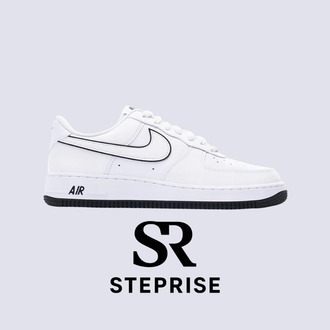 Nike Air Force 1 '07 Low White Black Outline Swoosh