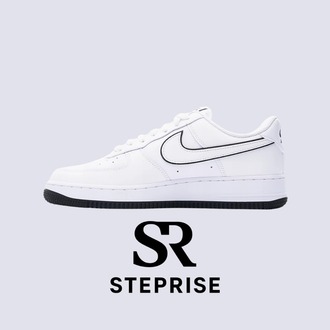 Nike Air Force 1 '07 Low White Black Outline Swoosh