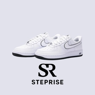 Nike Air Force 1 '07 Low White Black Outline Swoosh