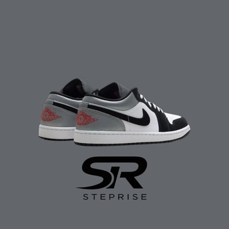 Nike Air Jordan 1 Low SE White Fire Red Black Matte Silver