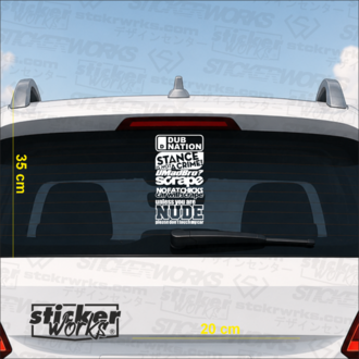 Premium Arka Cam Sticker Seti 3