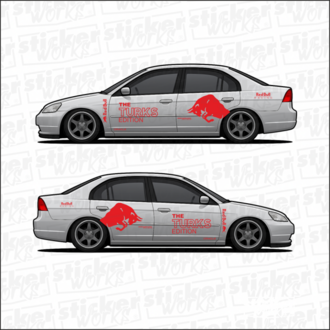 Red Bull The Edition Sticker – Yan Gövde Sticker Seti