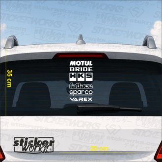 Premium Arka Cam Sticker Seti 5