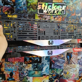 Honda Premium Takmatik Araç Plakalığı 3D Kabartma Logolu Pleksi Çift Set