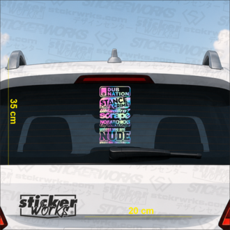 Premium Arka Cam Sticker Seti 3