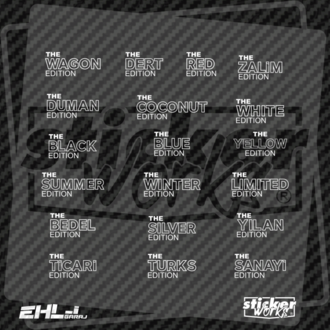 Red Bull The Edition Sticker – Yan Gövde Sticker Seti