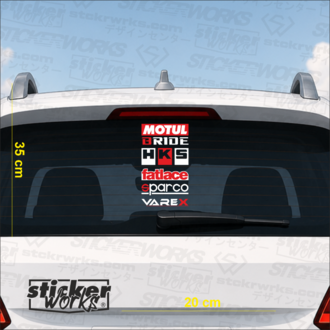 Premium Arka Cam Sticker Seti 5