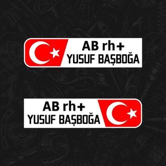 KİŞİYE ÖZEL KAN GRUBU Sticker Seti