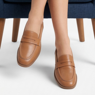 TABA Hakiki Deri Loafer Babet