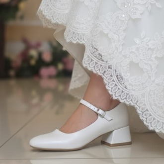 COMFY SEDEF BEYAZ GELİNLİK AYAKKABISI