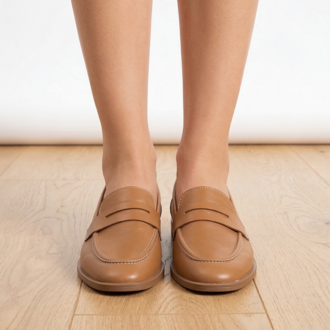TABA Hakiki Deri Loafer Babet
