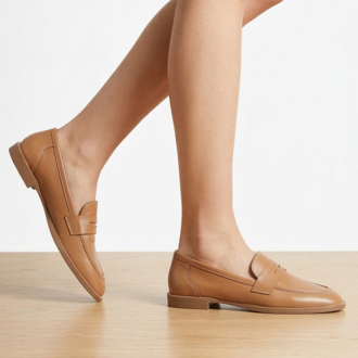 TABA Hakiki Deri Loafer Babet