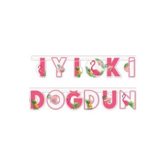 FLAMİNGO İYİKİ DOĞDUN BANNER