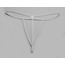 ASM1261 Kadın Ekru Özel Bölgesi 3 Serit Tanga String