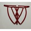 ASM1248 Kadın Kırmızı Kafes Önü Çaprazlı Tanga String