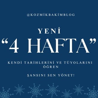 4 Haftalık Kişisel Astrolojik Rehber